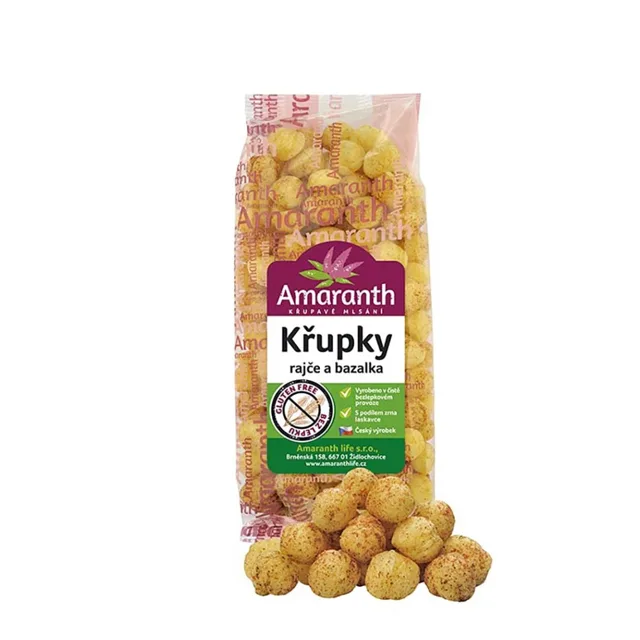 AMARANTH Křupky rajče bazalka 80 g
