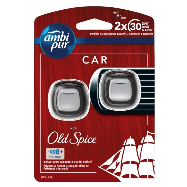 AMBI PUR Car Osvěžovač vzduchu do auta Old Spice 2 x 2 ml