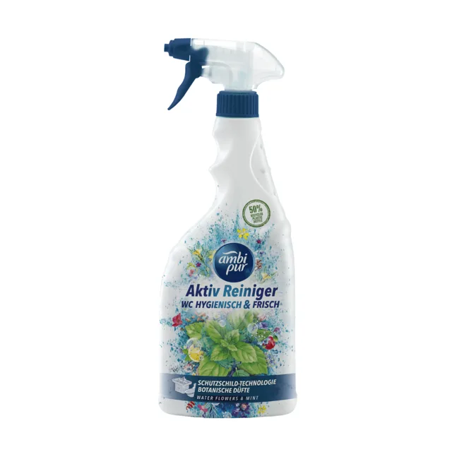 Ambi Pur WC Active sprej Vodní květy & Máta 750 ml