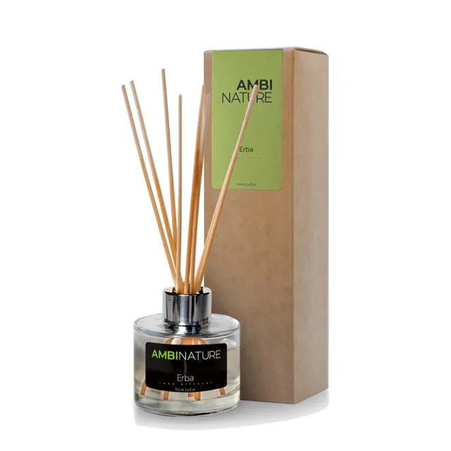 Ambinature Tyčinkový difuzér ERBA MIKADO 100 ml Černá