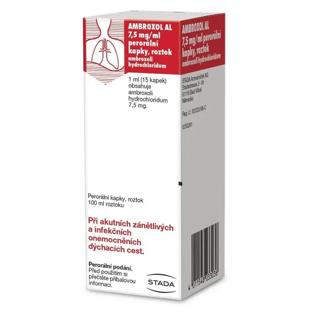 Ambroxol AL 750 mg por.gtt.sol. 1 x 100 ml/750 mg