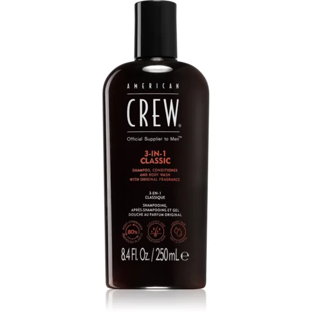 American Crew Hair & Body 3-IN-1 šampón, kondicionér a sprchový gel 3 v 1 pro muže 1000 ml