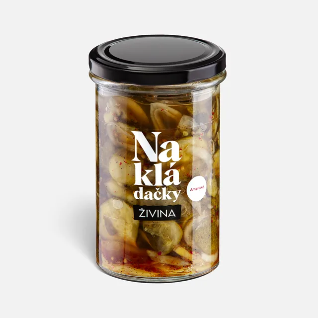 Americké nakládačky 490 g  okurky v kořeněném sladkokyselém nálevu