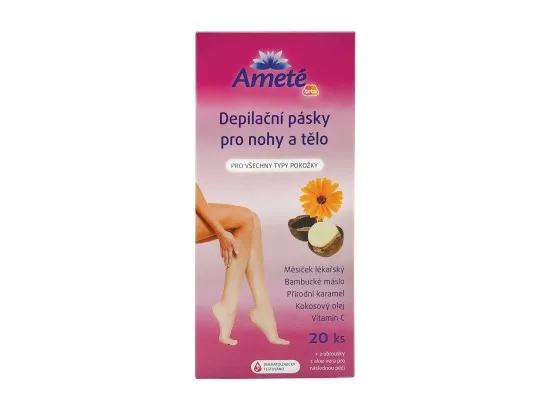Ameté depilační pásky pro nohy a tělo 20 ks