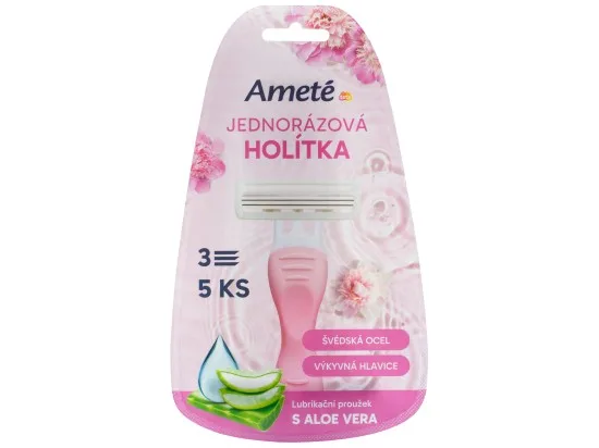 Ameté jednorázová holítka se 3 břity 5 ks