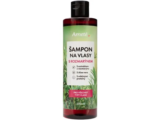 Ameté rozmarýnový šampon s aloe vera a mléčnými proteiny 250 ml