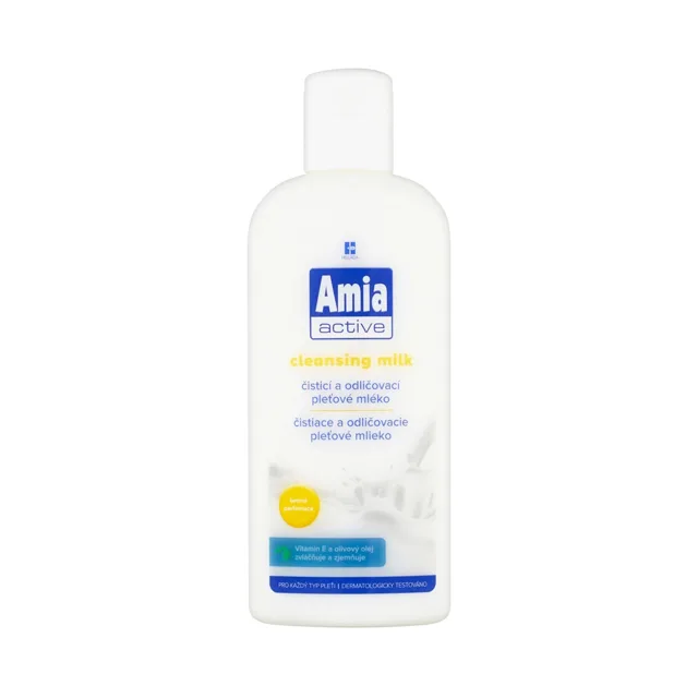 AMIA - active čisticí a odličovací pleťové mléko, 200 ml