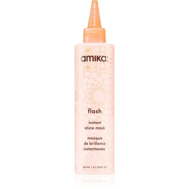 amika Flash Instant Shine Mask hydratační maska na vlasy pro lesk a hebkost vlasů 200 ml