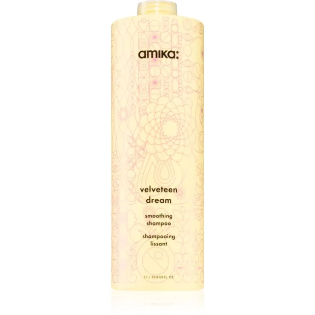 amika Velveteen dream uhlazující šampon odolný vzdušné vlhkosti 1000 ml