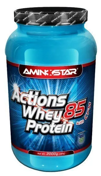 Aminostar Aminostar Whey Protein Actions 85%, Strawberry, 2000g