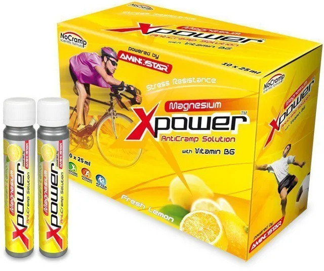 Aminostar Aminostar Xpower Magnesium, Lemon, 10x25ml