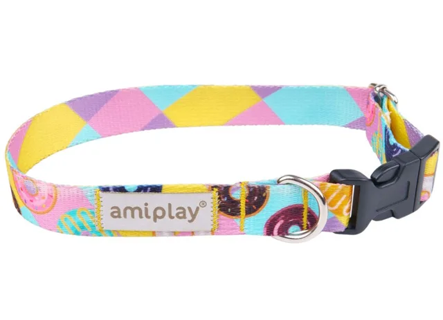 Amiplay Obojek nastavitelný BeHappy Donut - S | P58753