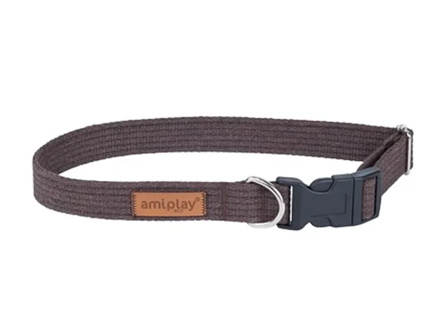 Amiplay Obojek nastavitelný Cotton hnědý - XL | P58936