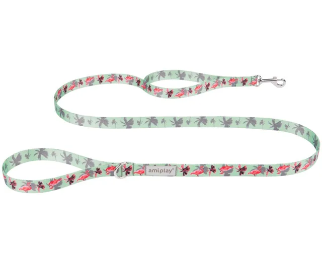 Amiplay Vodítko Be Happy Flamingo 150 cm - S | P58658