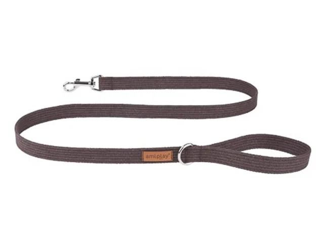 Amiplay Vodítko Cotton Hnědé 140 cm - XL | P58951