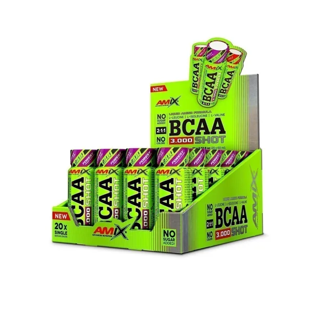 AMIX BCAA 3000 SHOT , Forest Fruit, 20x60ml