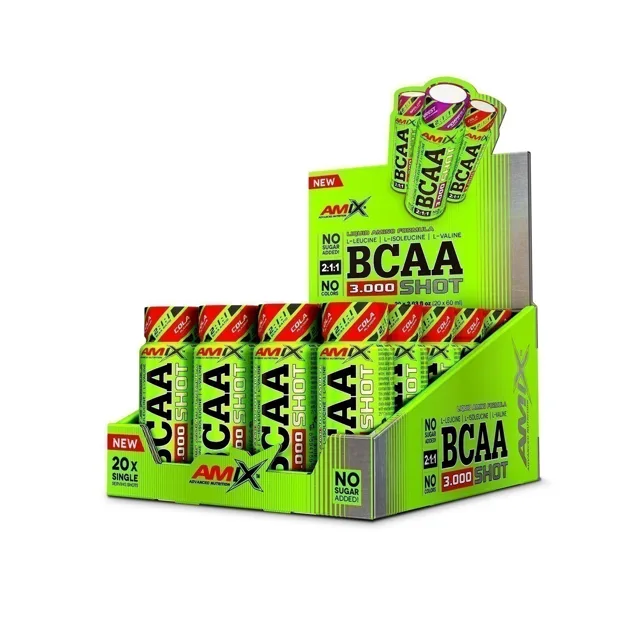 AMIX BCAA 3000 SHOT , Melon, 20x60ml