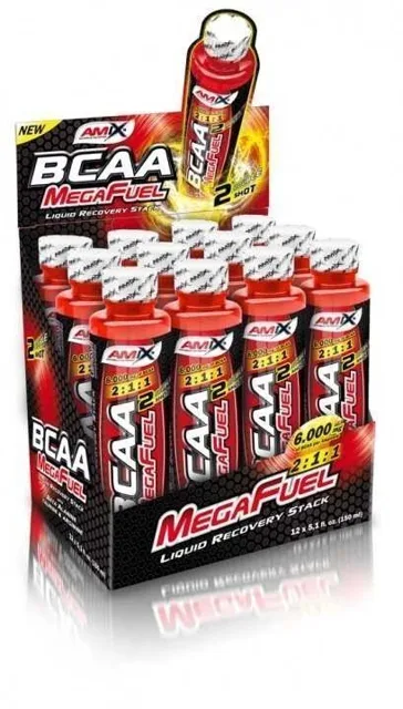 AMIX BCAA MegaFuel 6000, Orange Juice, 12x150ml