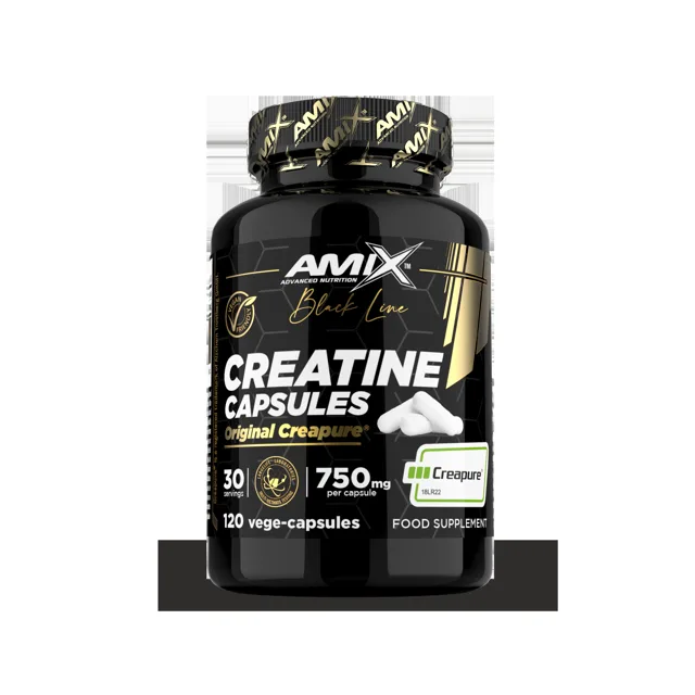AMIX Black Line Creatine Creapure Capsules, 120cps