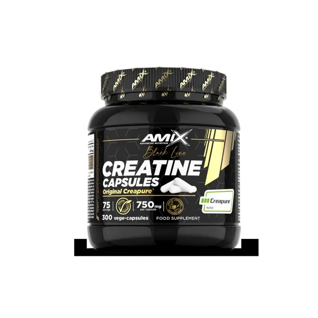 AMIX Black Line Creatine Creapure Capsules, 300cps
