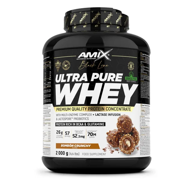 AMIX Black Line Ultra Pure Whey Protein, 1000g, lemon cake