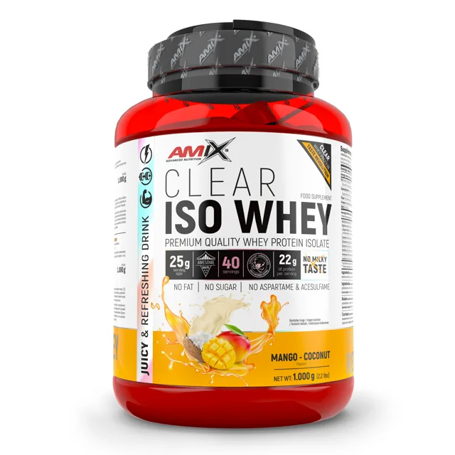 AMIX Clear Iso Whey , 1000g, Mango-Coconut
