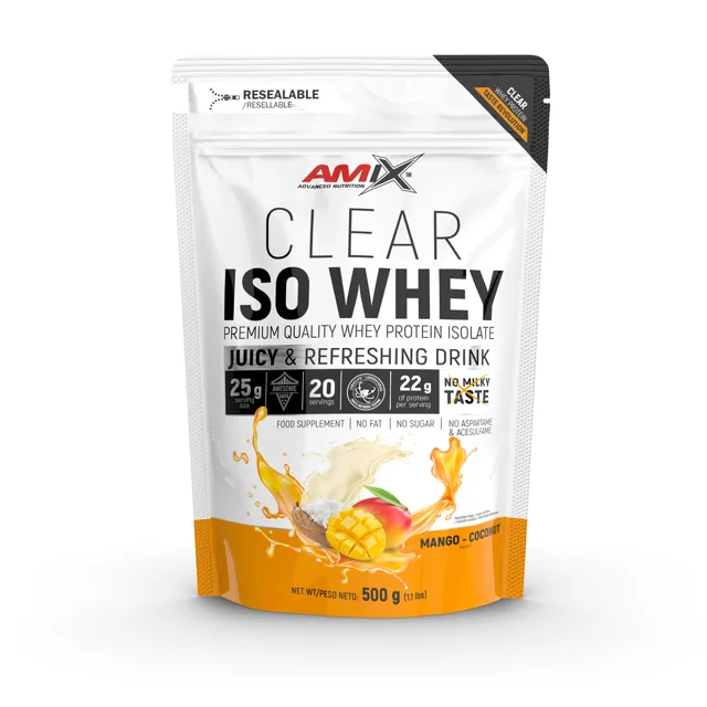 AMIX Clear Iso Whey, 500g, Mango-Coconut