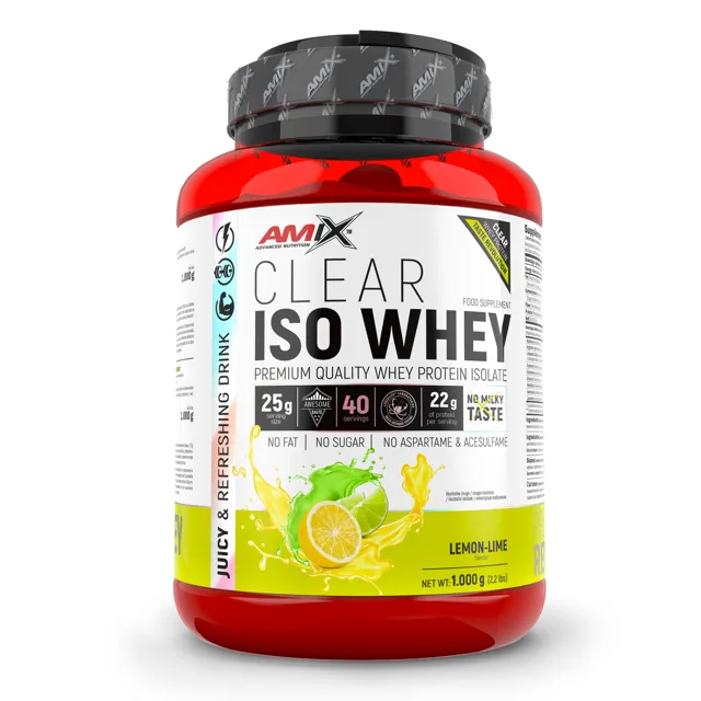 AMIX Clear Iso Whey, Lemon-Lime, 1000g