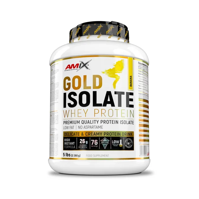 AMIX Gold Whey Protein Isolate, Banana, 2280g
