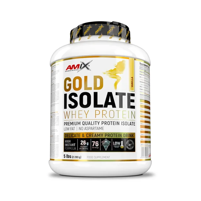 AMIX Gold Whey Protein Isolate, Vanilla, 2280g