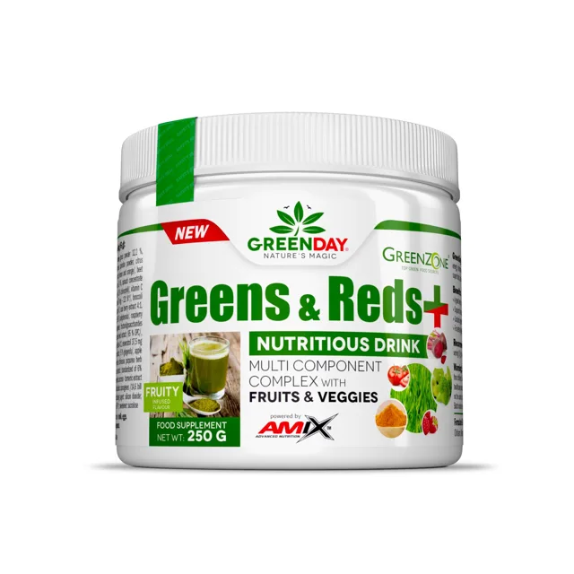 AMIX Greens & Reds +, Fruity, 250g