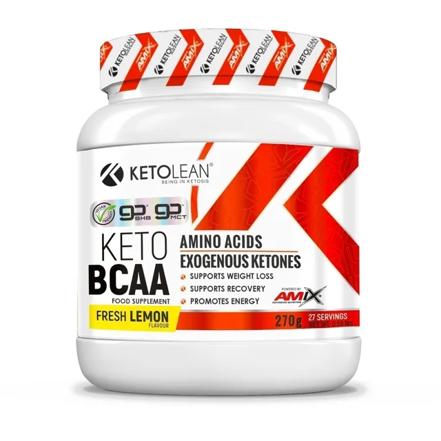 AMIX KetoLean Keto goBHB + BCAA, Lemon, 270g
