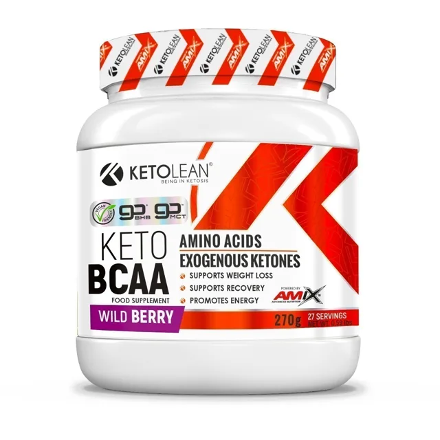 AMIX KetoLean Keto goBHB + BCAA, Wildberry, 270g