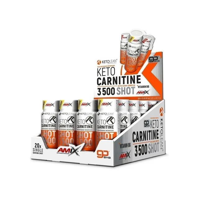 AMIX KetoLean Keto goBHB + Carnitine Shot, Lemon, 20x60ml