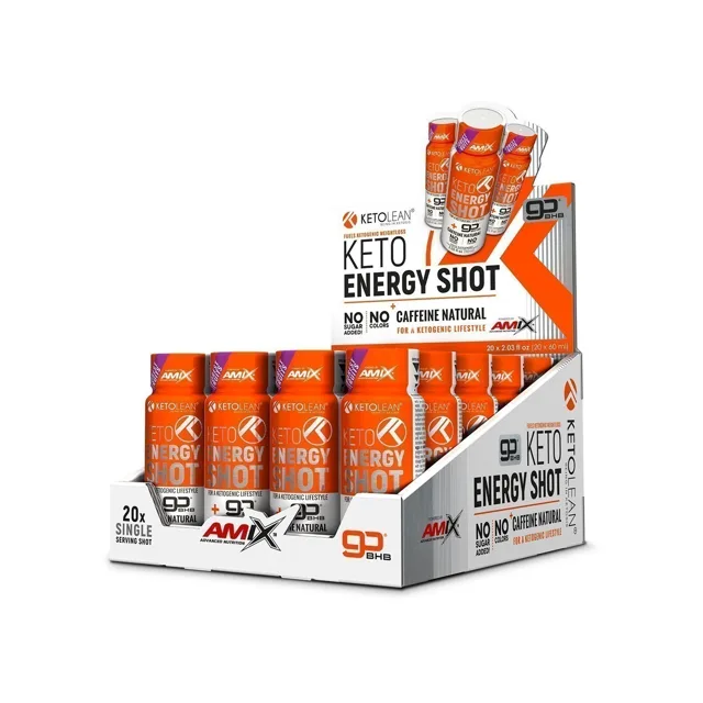 AMIX KetoLean Keto goBHB Energy Shot, Forest Fruit, 20x60ml