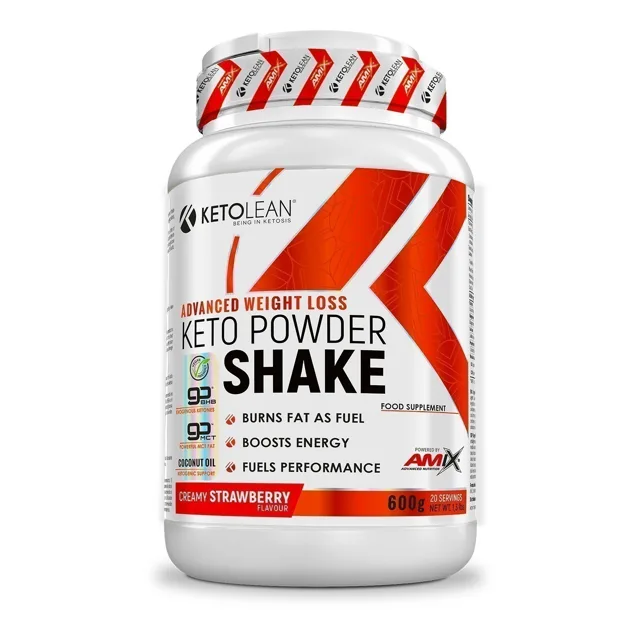 AMIX KetoLean Keto goBHB Powder Shake, Strawberry, 600g