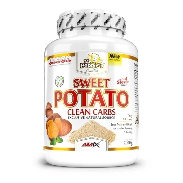 AMIX Mr. Popper´s Sweet Potato Clean Carbs, Peanut Butter Cups, 2000g