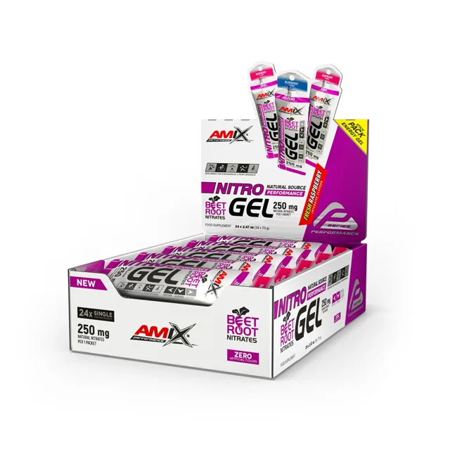 AMIX Nitro Beet Root Gel, Raspberry, 24x70g