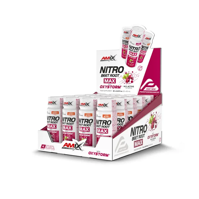 AMIX Nitro Beet Root MAX Shot, 20x60ml, Sweet berry