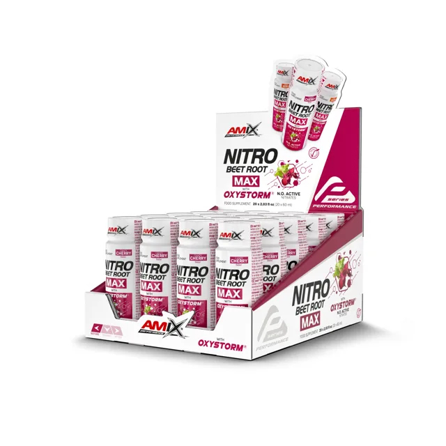 AMIX Nitro Beet Root MAX Shot, Cherry, 20x60ml