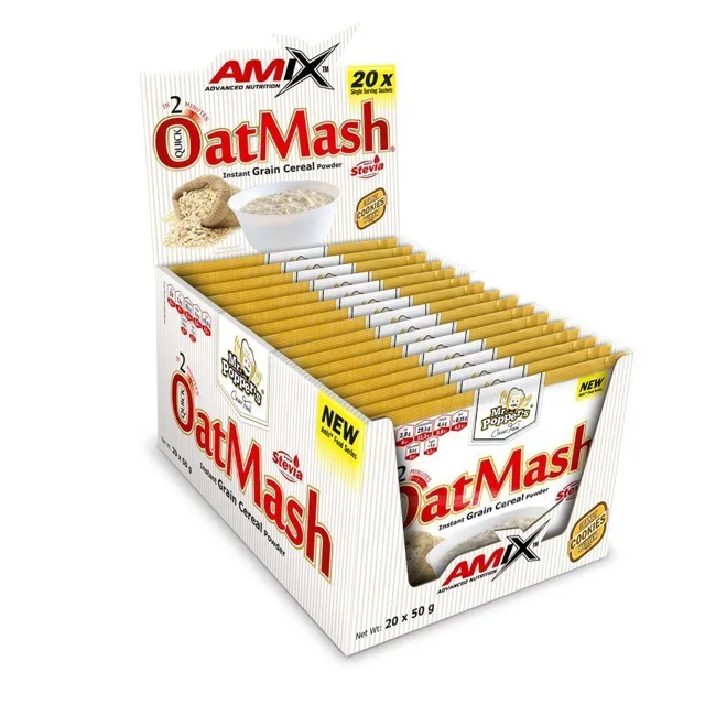 AMIX Oat Mash, White Chocolate, 20x50g