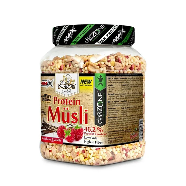 AMIX Protein Müsli, 500g, Raspberry-Vanilla