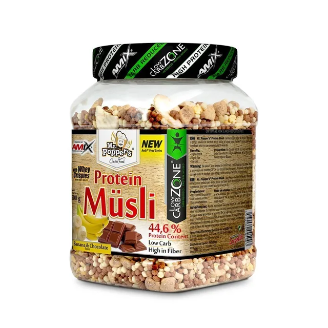 AMIX Protein Müsli, Banana-Chocolate, 500g