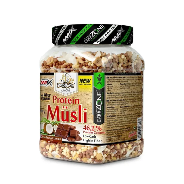 AMIX Protein Müsli, Chocolate-Coconut, 500g