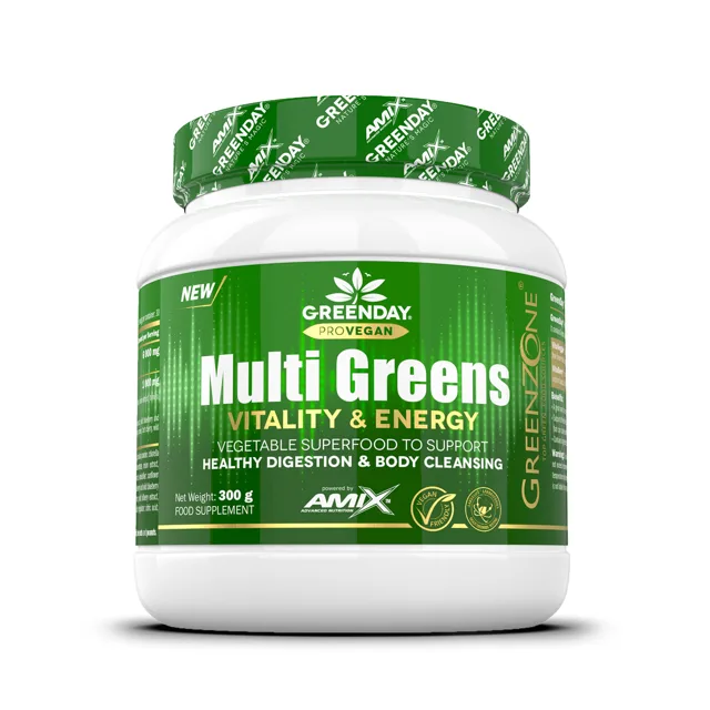 AMIX ProVegan MultiGreens Vitality & Energy, Orange, 300g