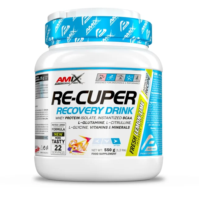 AMIX Re-Cuper, Lemon-Lime, 550g