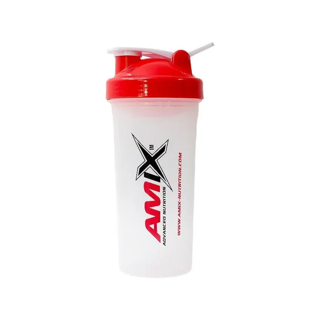 AMIX Shaker Bottle New , bílo-červená, 600ml