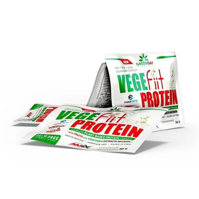 AMIX Vege-Fiit Protein, Peanut-Choco-Caramel, 30g