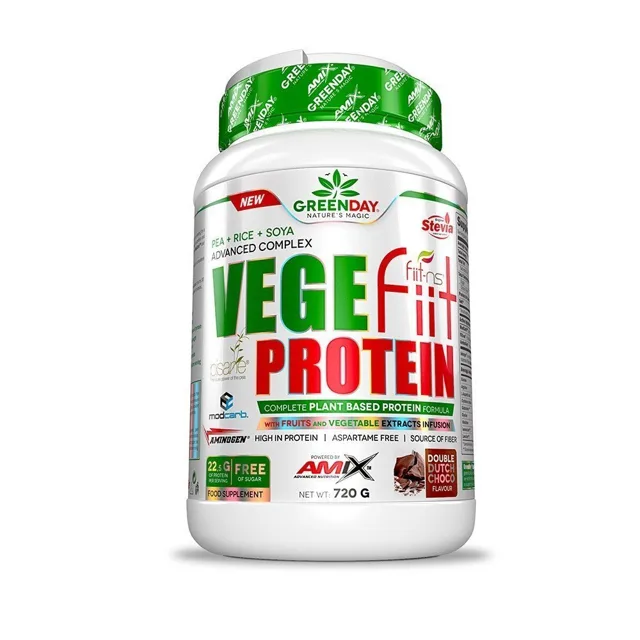 AMIX Vege-Fiit Protein, Peanut-Choco-Caramel, 720g