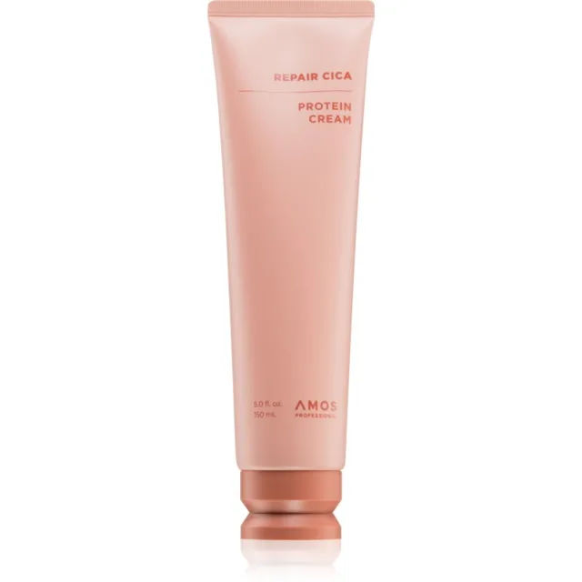 AMOS PROFESSIONAL Repair Cica Protein Cream vyživující a termoochranný krém pro poškozené vlasy 150 ml